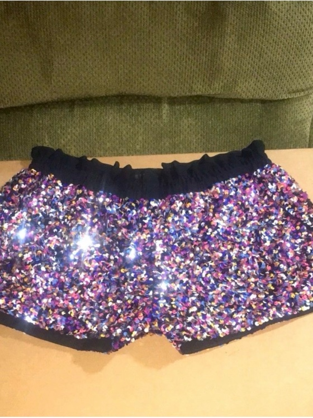 RED Valentino Multicolor Sequin Shorts